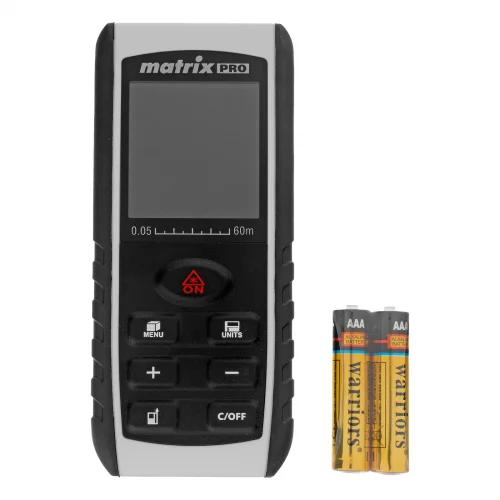 Лазерный дальномер LD-60,60 м,с электронным угломером MATRIX 38016