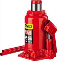 Гидравлический бутылочный домкрат STAYER Red Force 25т 43160-25_z01