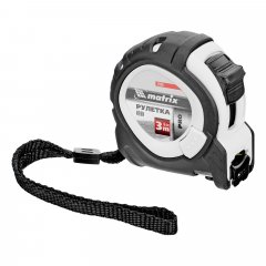 Рулетка Neon,3 м x 16 мм,обрезиненный корпус,3 фиксации,Pro Matrix 32590