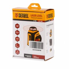 Уровень лазерный LX360, 20 м, ± 0,3 мм/1 м, горизонтальная и вертикальная плоскости, 360 град, 635 нм, резьба 1/4 Denzel 35075
