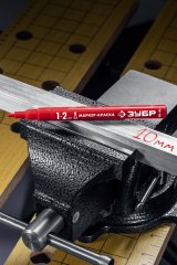 Маркер-краска ЗУБР Профессионал МК-200 красный, 1-2 мм 06326-3