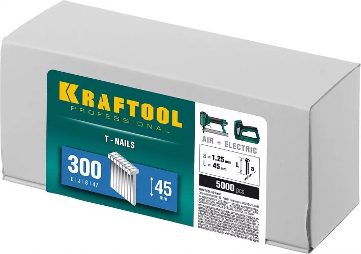 Гвозди для нейлера KRAFTOOL тип 300 5000 шт. 31785-45