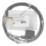 Шнур сетевой Energy Series, ПВС, 1,5 м, 3 x 1,5 мм, с неразборной вилкой, черный, 3 м Denzel