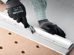 Усиленная алюминиевая линейка со стальной направляющей KRAFT-LINE, 1.5 м, KRAFTOOL 34275-150