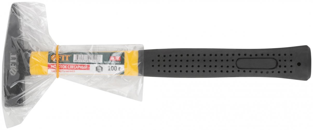Молоток кованый, фиберглассовая ручка 100 гр. FIT 44281