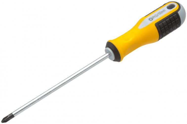 Отвертка "Старт", CrV сталь, прорезиненная ручка 6х150 мм РН2 FIT 55178