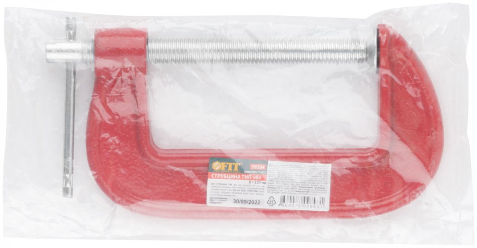 Струбцина тип "G" 100 мм (4") FIT 59204