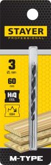 Сверло спиральное по дереву М-образная заточка M-type Professional (3х60х30 мм; HCS) STAYER 2942-060-03_z02