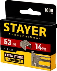 Скобы для степлера STAYER 14 мм тонкие тип 53, 1000 шт 3159-14_z02