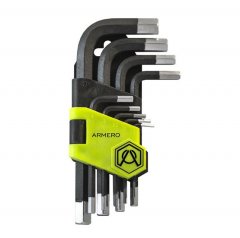 Набор коротких шестигранных ключей 9 шт, ARMERO, ( A410/095 )