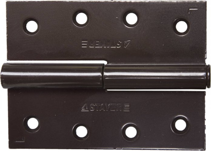 Дверная разъемная петля STAYER Master цвет коричневый левая 100 мм 37613-100-3L