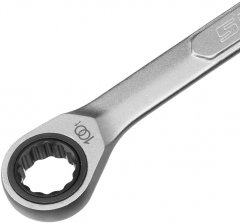 Ключ комбинированный трещоточный, 17 мм, количество зубьев 100 Gross 14855