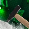 Молоток слесарный 300 г, квадратный боек, деревянная рукоятка Сибртех 10214