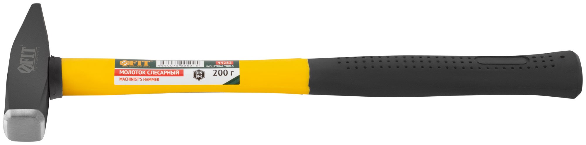 Молоток кованый, фиберглассовая ручка 200 гр. FIT 44282