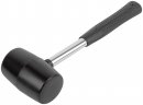 Киянка резиновая, металлическая ручка 55 мм ( 450 гр ) FIT 45455