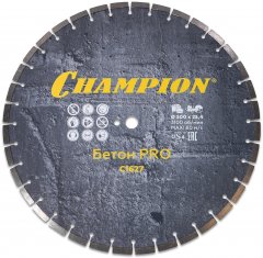 Диск алмазный CHAMPION бетон PRO 500/25,4/10/4 Concremax (13л/с бетон отвержд.,ж/б с наполн.сред.тв)