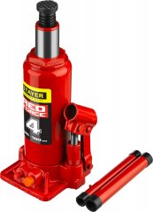 Гидравлический бутылочный домкрат STAYER RED FORCE, 4т, 195-380 мм, 43160-4 43160-4_z01