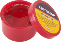 Канифоль (20 г; пластиковая банка) для паяльных работ СВЕТОЗАР 55326-020