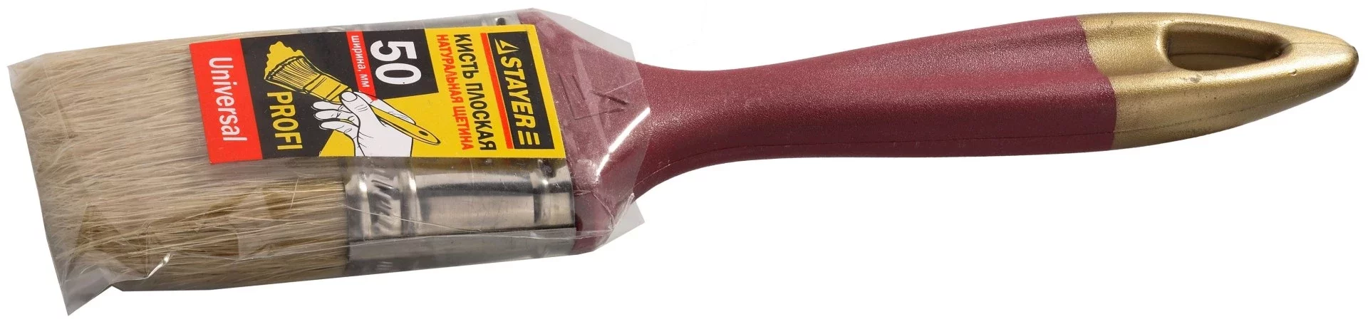 Плоская кисть 50 мм STAYER UNIVERSAL-PROFI 01085-50_z01