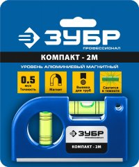 Магнитный уровень ЗУБР Компакт2-М 85 мм 34551
