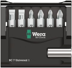 Набор бит Bit-Check 7 Universal 1 SB, 7 предм., WERA, ( WE-073406 )