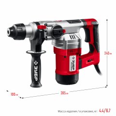 Перфоратор, SDS Plus, 1500 Вт, 32мм, ЗУБР, ПВ-32-1500 ЭВ