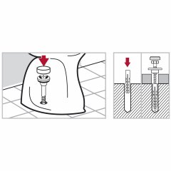 Набор для крепления унитазов ЗУБР Профессионал 10 мм, белый 44210_z01