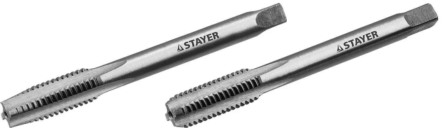 Комплект метчиков MASTER сталь 9ХС М8х1 25 2 шт. STAYER 28025-08-1.25-H2