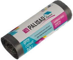 Пакеты для мусора 20 л x 30 шт. серые, Home Palisad 927015