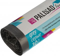Пакеты для мусора 20 л x 30 шт. серые, Home Palisad 927015