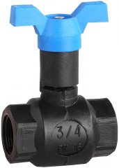 Шаровой полнопроходной кран для трубопровода ЗУБР 3/4" 4-51530-PA-3/4