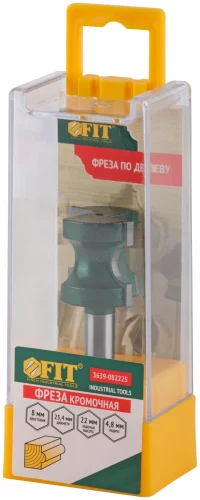 Фреза кромочная полукруглая DxHxL=25,4х22х54,2 мм FIT 3639-082225