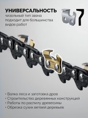 STEHER тип 23, 20 см, шаг 1/4″, паз 1.1 мм, 45 звеньев, цепь (75323-20)