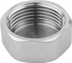 Заглушка ЗУБР "ЭКСПЕРТ", никелированная латунь, 6-ти гранная головка, внутренняя резьба, 3/4" 51297-3/4