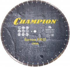 Диск алмазный CHAMPION бетон PRO 600/25,4/10/4 Concremax (13л/с бетон отвержд.,ж/б с наполн.сред.тв)