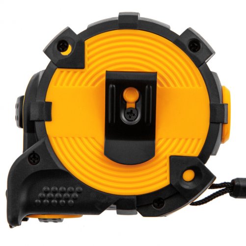 Рулетка 5м х 19мм, автоматич. фиксац., нейлон. покрытие, магнит. зацеп, двухстор. разметка Denzel 31521