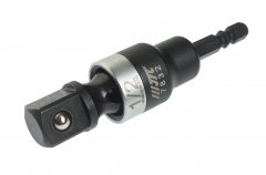 Адаптер 1/4"х1/2" (6.35мм) карданный под шуруповерт JTC-7832