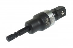 Адаптер 1/4"х1/2" (6.35мм) карданный под шуруповерт JTC-7832