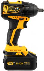 Гайковерт ударный аккумуляторный бесщет CIW-IB-300, Li-ion, 18В, 300Нм Denzel 26501