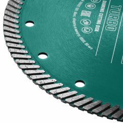 Диск алмазный отрезной турбо по бетону и кирпичу KRAFTOOL Turbo 230х22 мм 36682-230