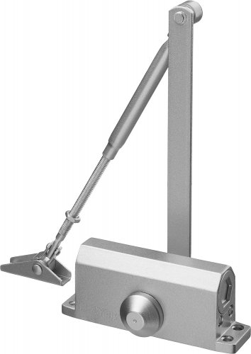 Дверной доводчик для дверей массой до 40 кг STAYER цвет серебро 37915-50