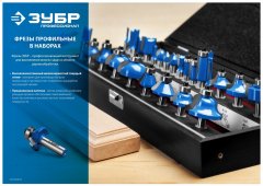 Набор фрез по дереву ЗУБР Профессионал 6 шт 28795-H6