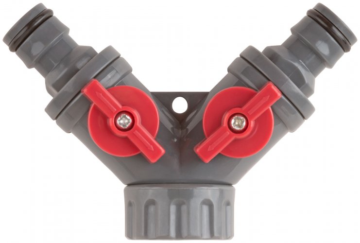 Распределитель 2-х канальный, внутренняя резьба основания 3/4" КУРС 76427