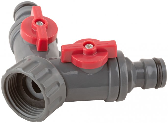 Распределитель 2-х канальный, внутренняя резьба основания 3/4" КУРС 76427