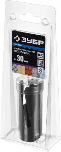Коронка ПРОФИ Универсальная (30х55 мм; М16) ЗУБР 29514-30