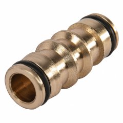 Набор для соединения шлангов 3/4, переходник, 2 соединителя, аквастоп, латунный Palisad 66211