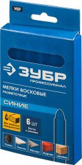 Разметочные восковые мелки ЗУБР МВР синие, 6 шт. 06330-7