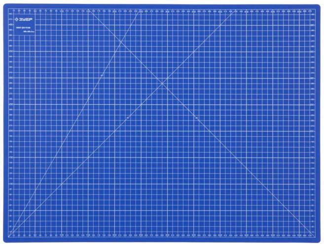 Непрорезаемый коврик ЗУБР Эксперт 3 мм цвет синий 600x450 мм 09901