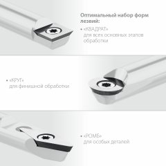 Набор ручных резцов по дереву KRAFTOOL Precision-3 3 шт 18369