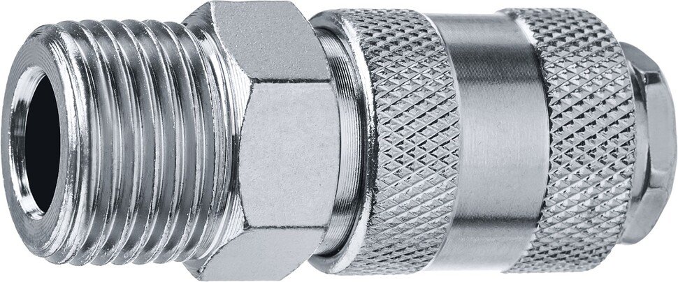 Переходник ЗУБР Профессионал 1/2"M - рапид муфта 64911-1/2